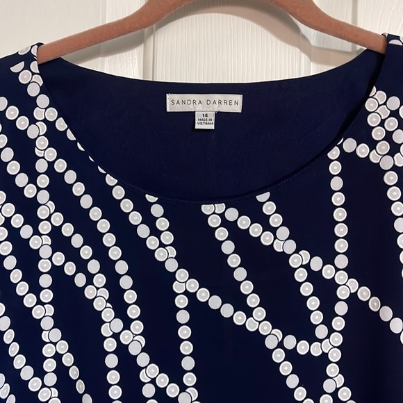 Excellent Condition Smoke Free Home Navy & White Dress - Picture 2 of 4